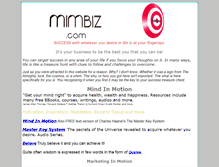 Tablet Screenshot of mimbiz.com